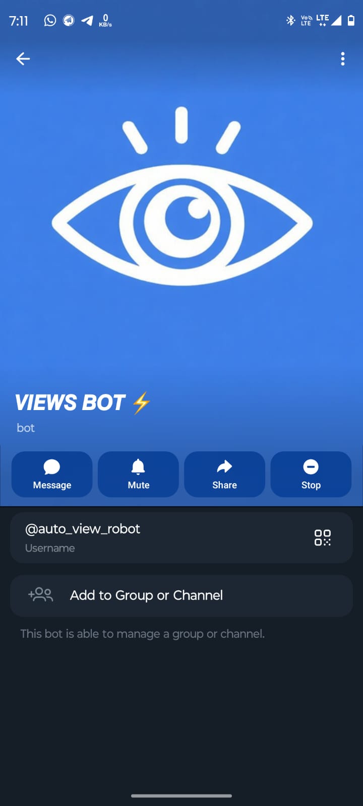 Views Bot ⚡ – Auto Views for Telegram channels